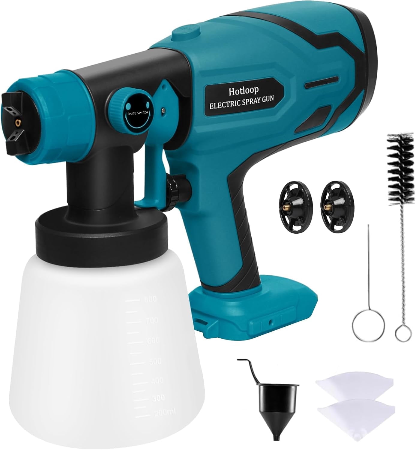 Paint Sprayer for Makita 18V Battery, Cordless HVLP Paint Sprayers for Home Interior and Exterior, House Painting Stain Sprayer for Fence, Furniture, cabinets, Walls, etc. (Battery NOT Included)
