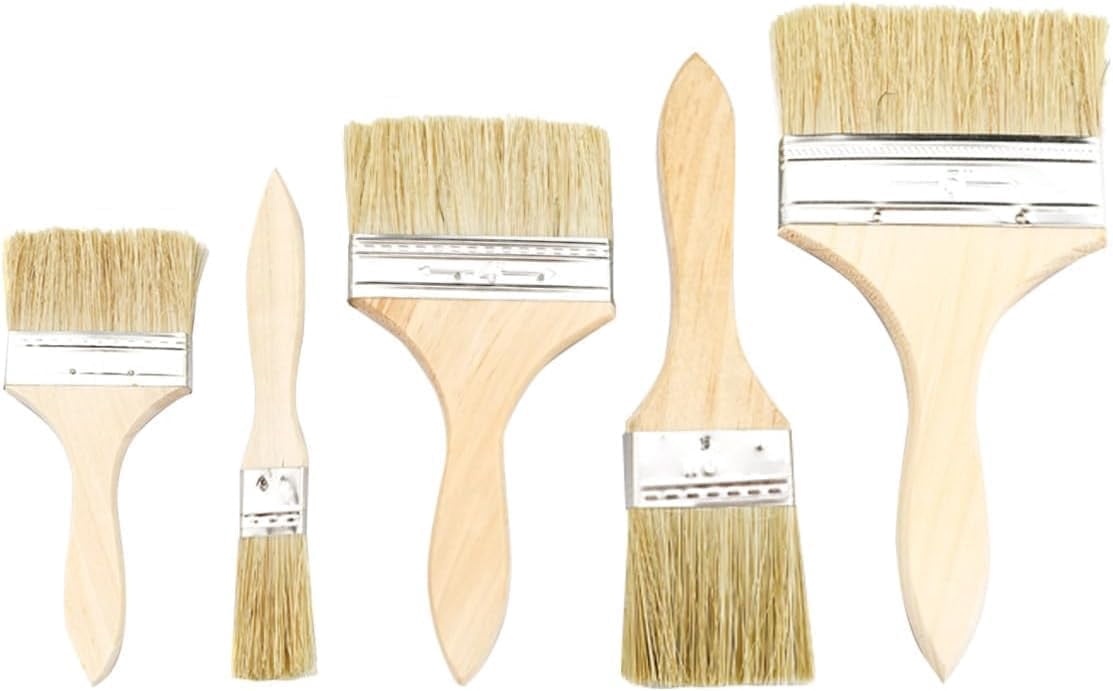SteadMax 5-Piece Paint Brush Set - Professional Quality Brushes In 1", 1.5", 2", 2.5", 3" Sizes For Walls, Trim & DIY