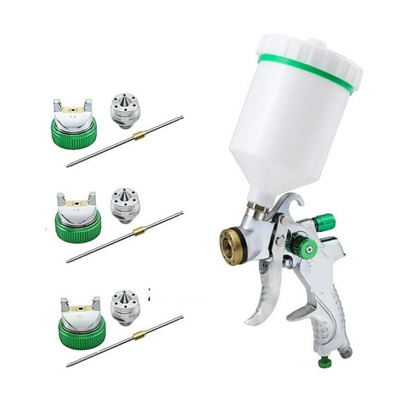 Paint Sprayer Professional HVLP 600ML 1.4/1.7/2.0mm Nozzle Gravity Pneumatic Air Paint Spay Gun For Car Auto Repair Tool Painting Kit ,Versatile applications