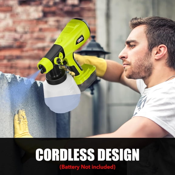 Paint Sprayer for Ryobi One+ 18V Battery - Green