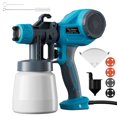 thumbnail image 1 of Tilswall Paint Sprayer HVLP Electric Spray Paint Gun with 4 Nozzles & 3 Patterns 600ML Container Easy to Clean for House Painting, Home Interior and Exterior (Blue), 1 of 8