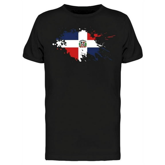 Paint Stain Dominican Republic T-Shirt Men -Image by Shutterstock, Male Small