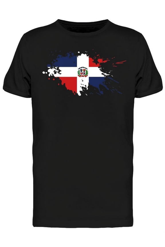 Paint Stain Dominican Republic T-Shirt Men -Image by Shutterstock, Male Small