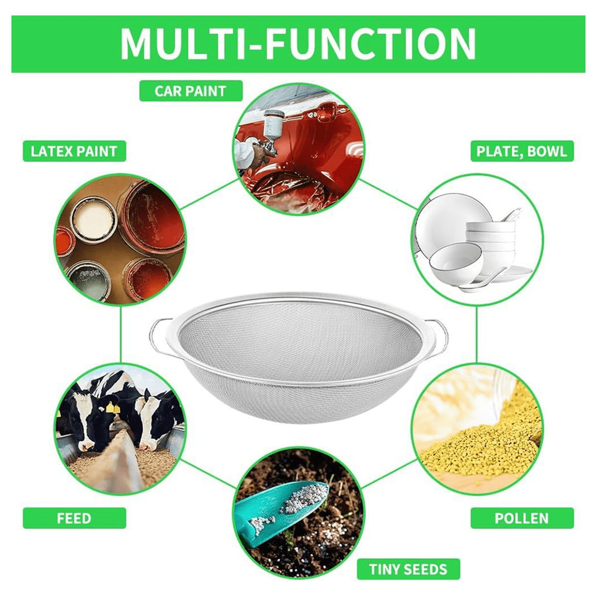 Paint Strainer 60 Mesh Stainless Steel Paint Strainer Lotion Honey