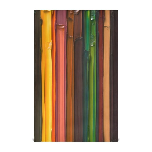 Paint Stripes Decorative Waffle Towel Kitchen Dishcloth 28x18in Multi-Use Tea Towel