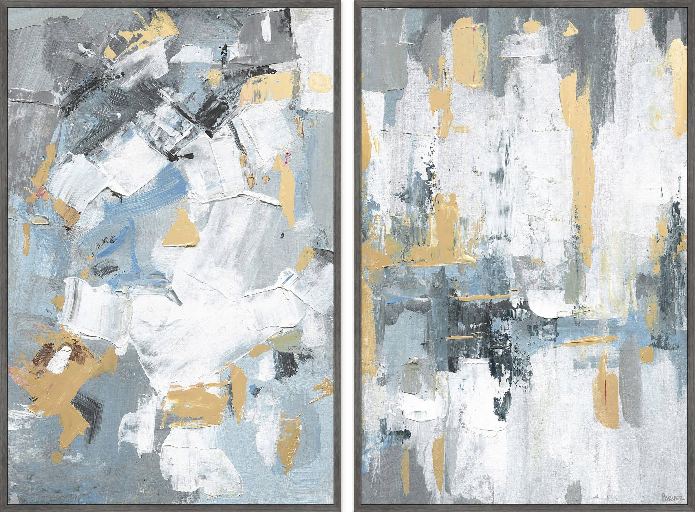 Paint Strokes Diptych