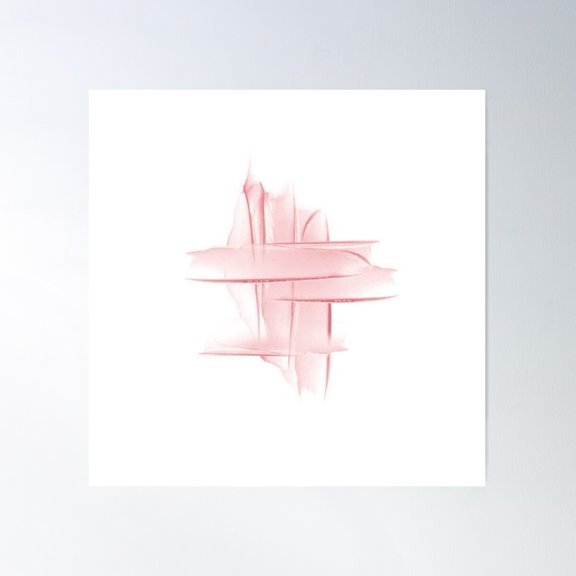 Paint Strokes Poster Wall Art, Modern Wall Decor For Living Room Bedroom, 30x30 UNFRAMED