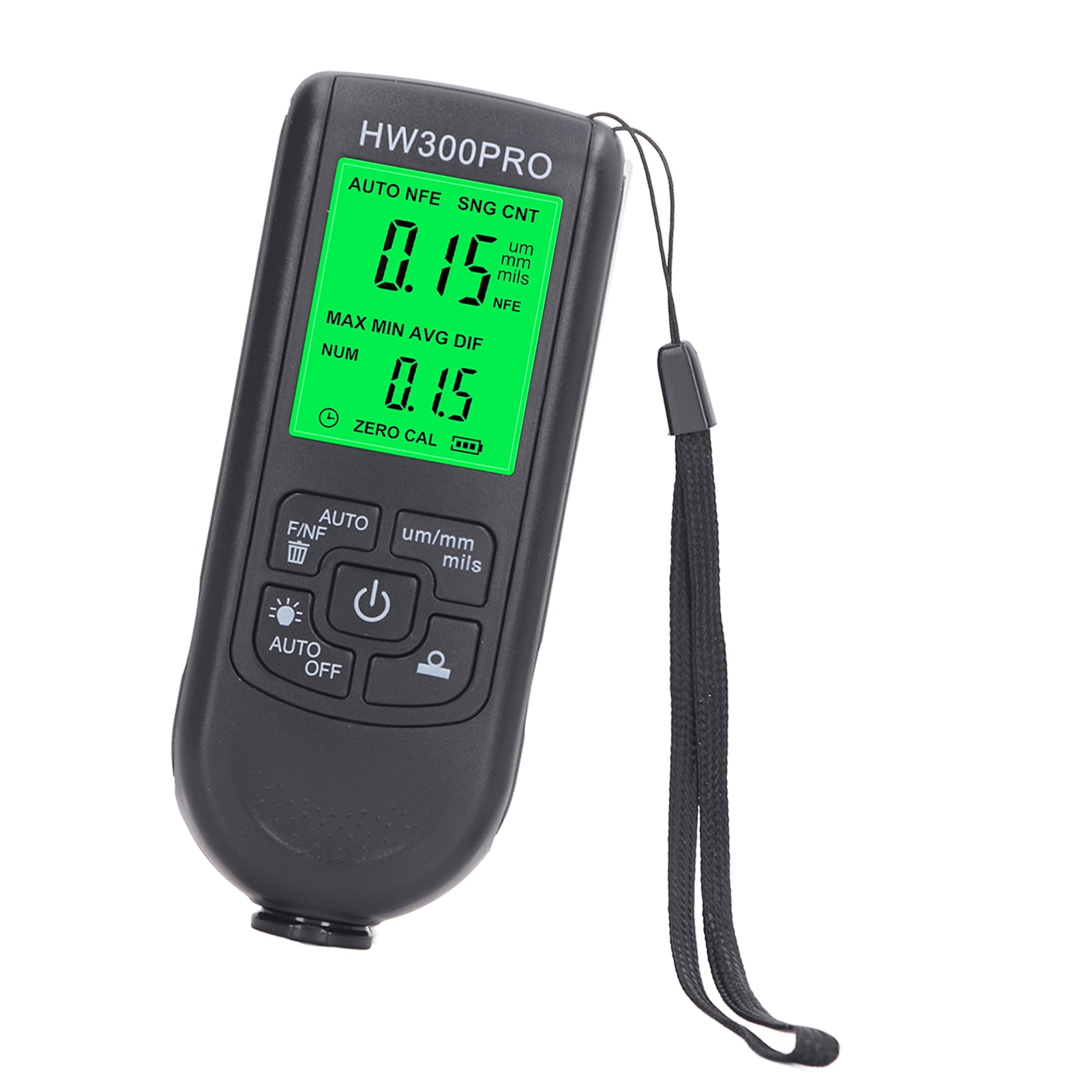Paint Thickness Gauge, ABS Clear Display Smart Testing High Accuracy