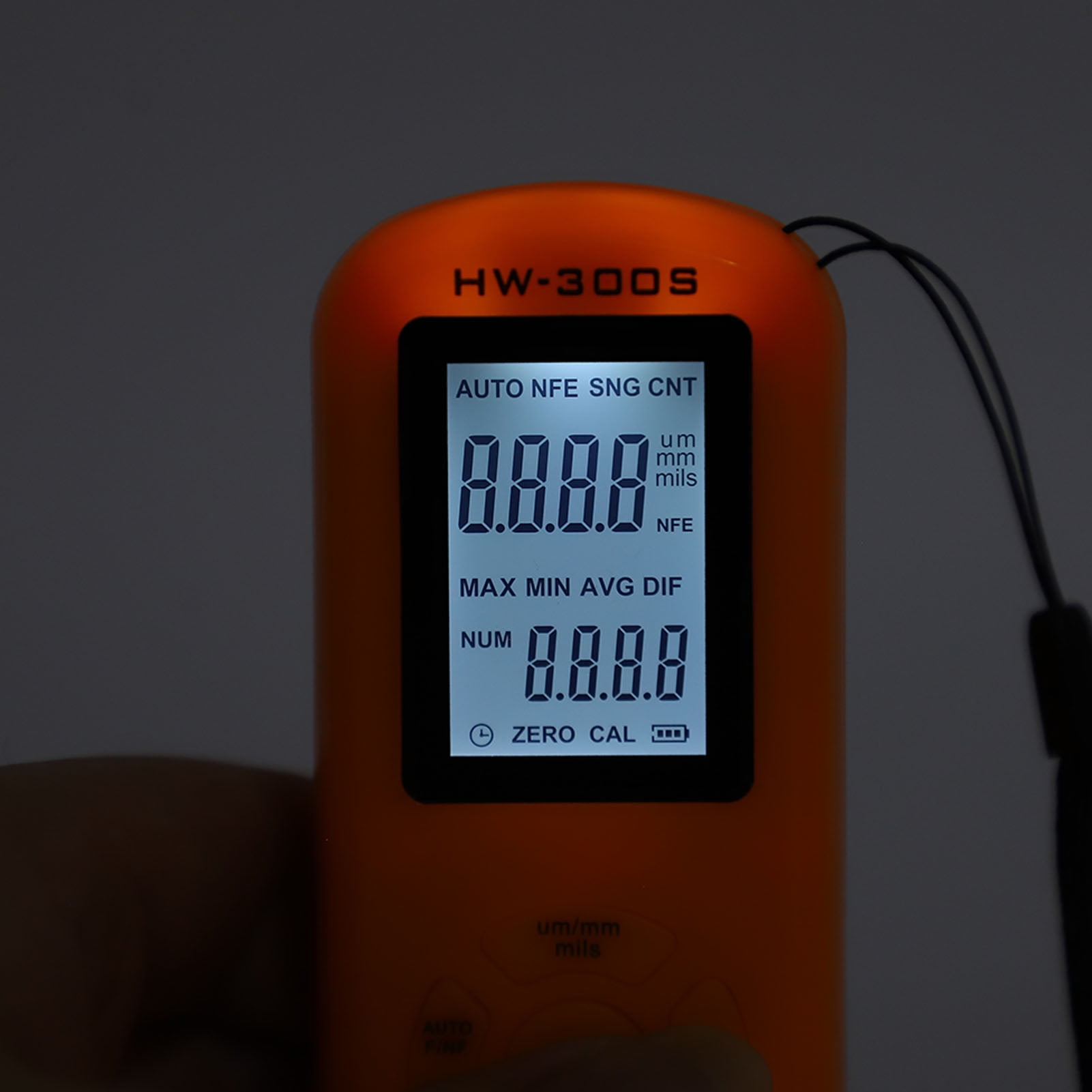 Paint Thickness Gauge, Coating Thickness Gauge, Digital Display 3 Units