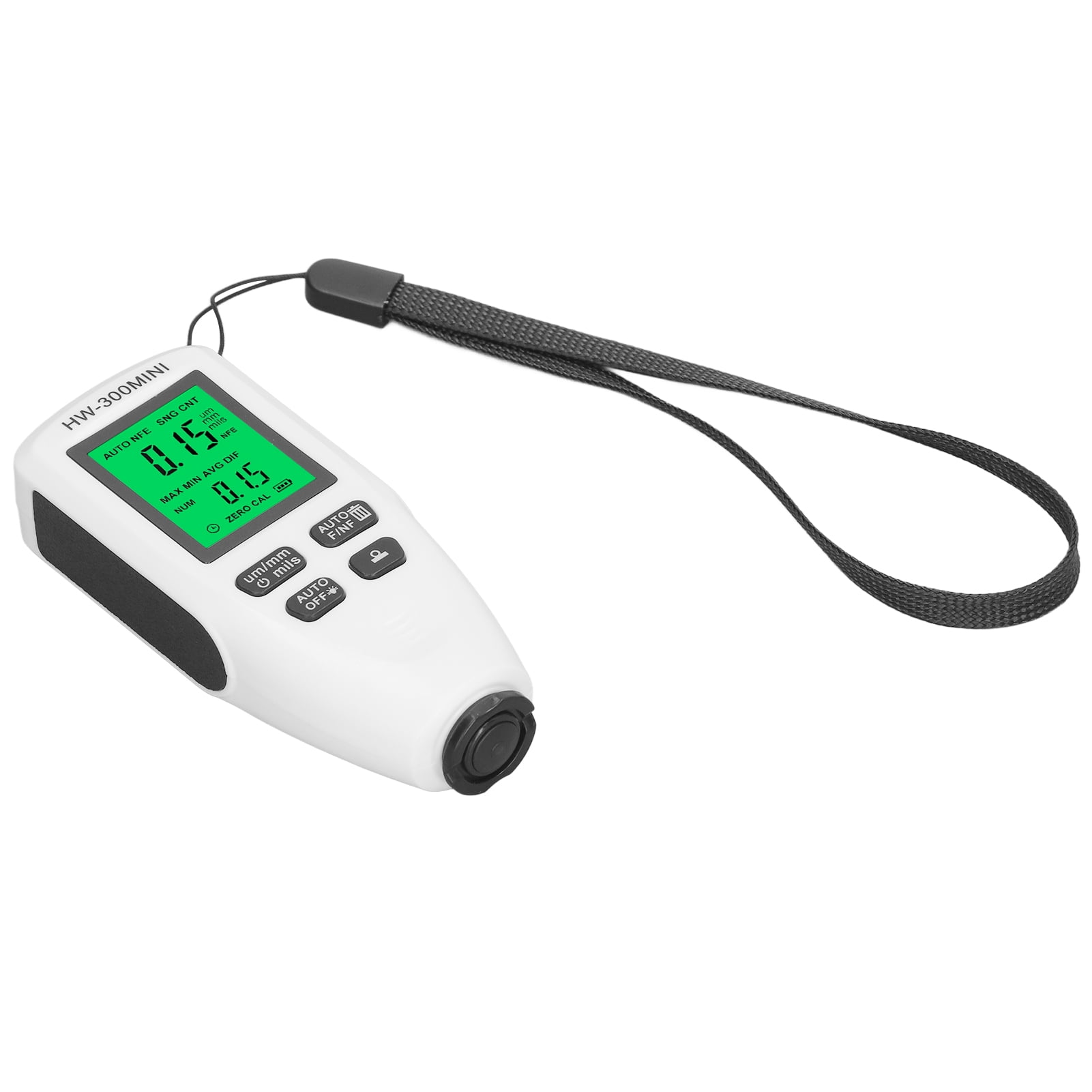 Paint Thickness Gauge, LCD Backlit Car Coating Thickness Meter, 0