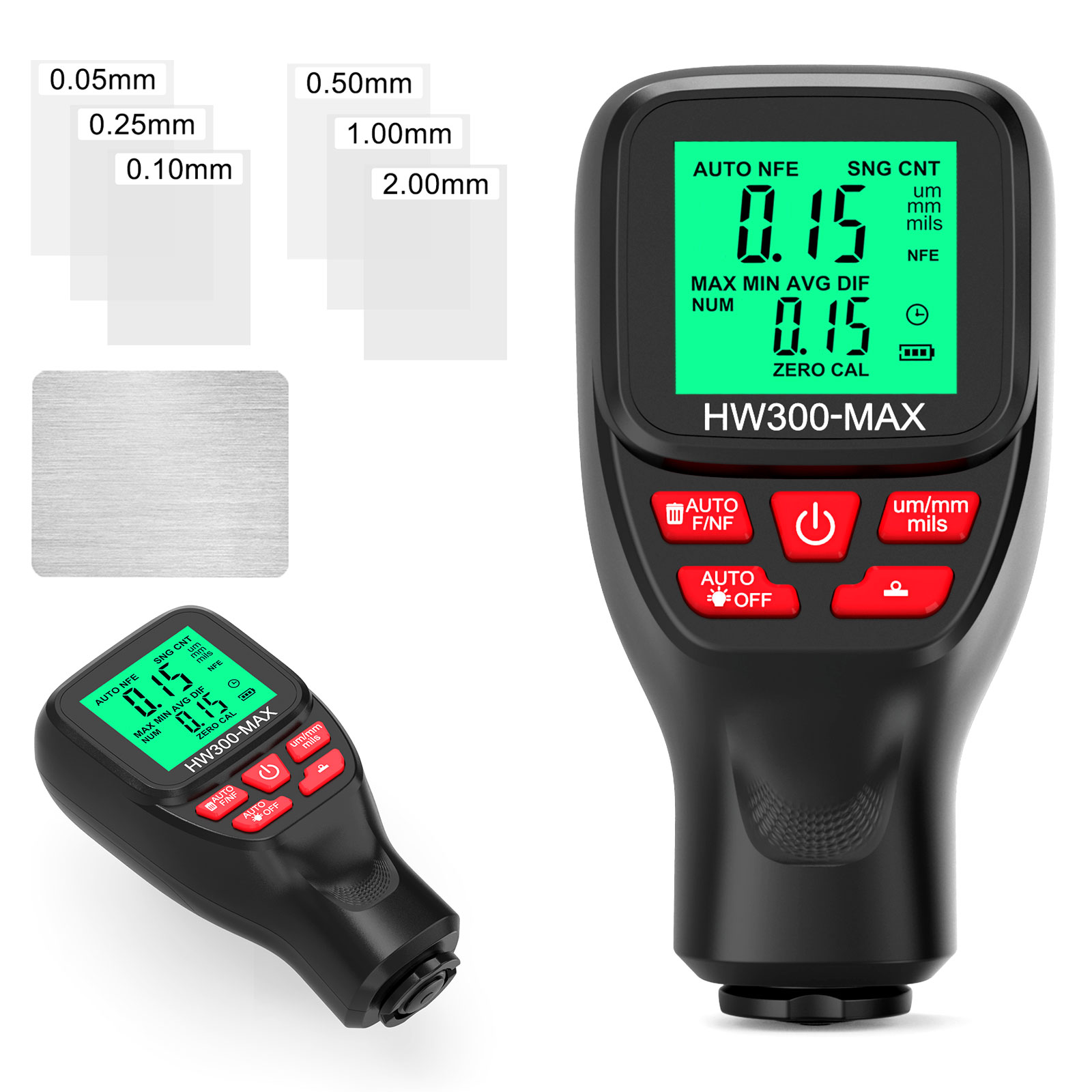 Paint Thickness Gauge Meter Fe/NFe Coating Thickness Gauge Professional