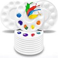 thumbnail image 1 of Paint Tray Palettes, Plastic Paint Pallets for Kids or Students to Paints on School Project or Art Class-12pcs, 1 of 6