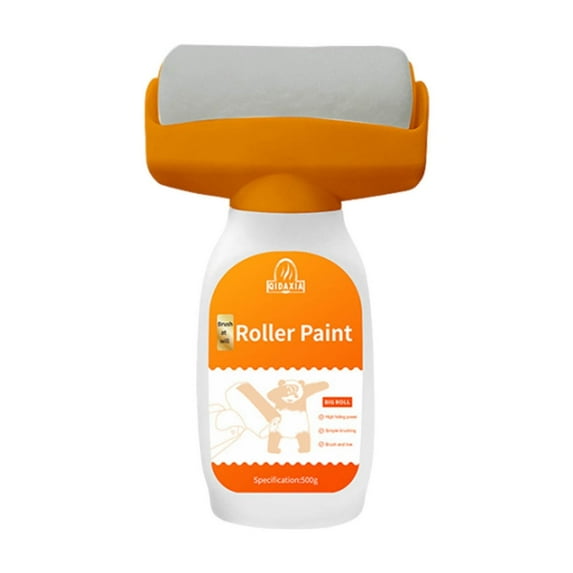 Paint for Walls, Touch Up Paint for Wall with Roller Brush Walls Repair Tool, for Remove Graffiti, Scratches, Stains, Yellowing, Pintura Blanca Para Pared, B