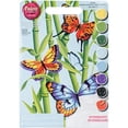 thumbnail image 1 of Paint Works Paint By Number Kit 9"X12"-Butterflies & Bamboo, 1 of 2