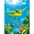 thumbnail image 1 of Paint Works Paint By Number Kit 9"X12" Swimming Turtle, 1 of 2