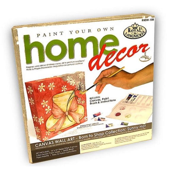 Paint Your Own "Born To Shop" Wall Art With This Easy To Use Kit. Everything is Included.