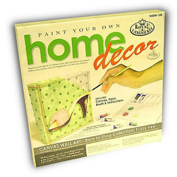 Paint Your Own "Born To Shop" Wall Art With This Easy To Use Kit. Everything is Included.