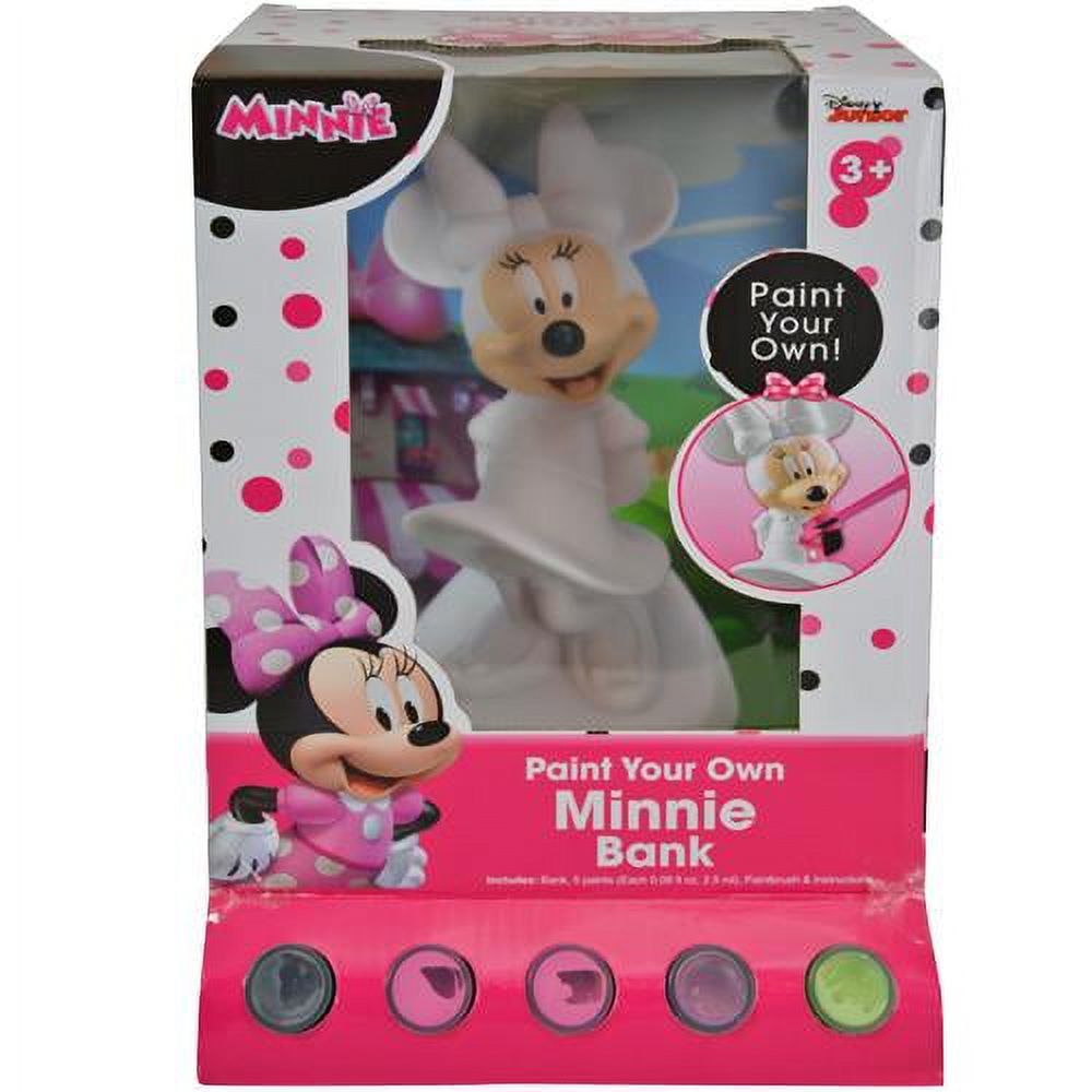 Disney Minnie Mouse Coin Bank Paint Your Own Ceramic Art Kit for Kids