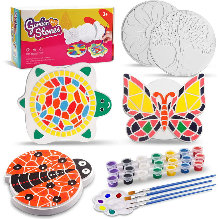 Kids Arts and Crafts Set Painting Kit, Paint Your Own Cake, STEM Projects  Creative Activity DIY Toys Gift, Ceramic Painting Kit for Kids, Girls