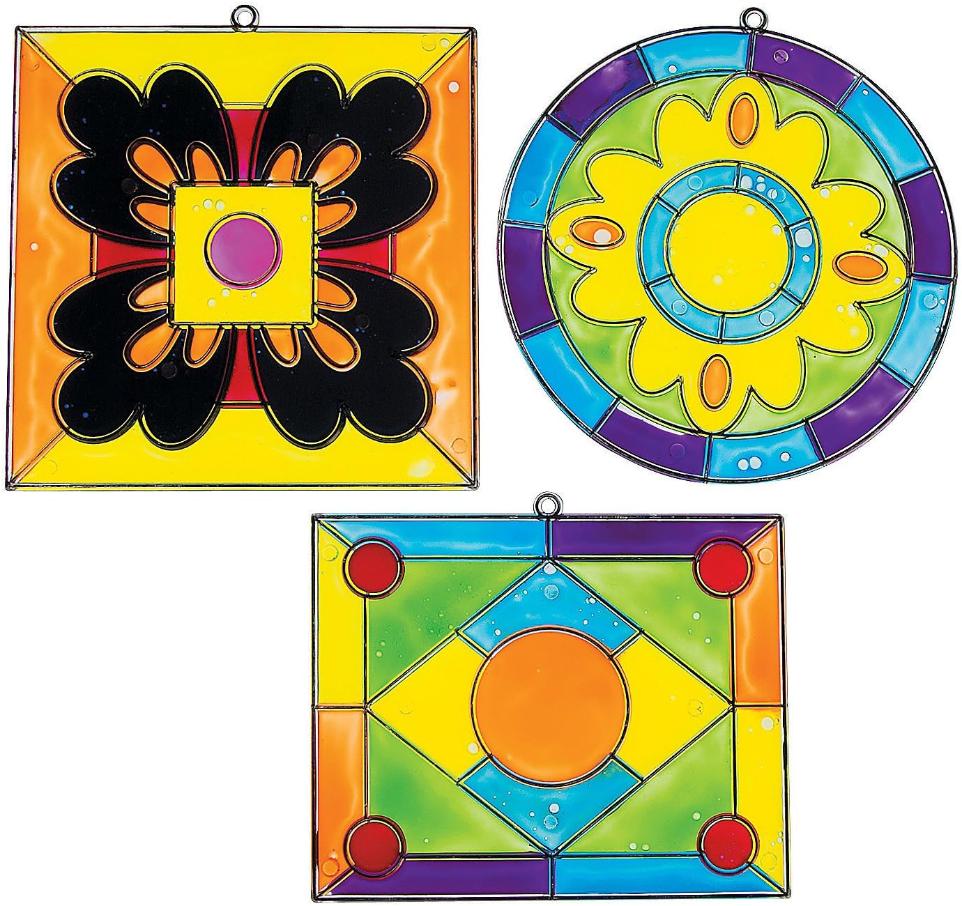 Paint Your Own SuncatchersCrafts For Kids Home Activities (Stained