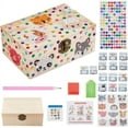 thumbnail image 1 of Paint Your Own Wooden Jewelry Box Animal Diamond Painting Kit Decorate Treasure Box Craft Kit Arts and Crafts Kit, 1 of 7