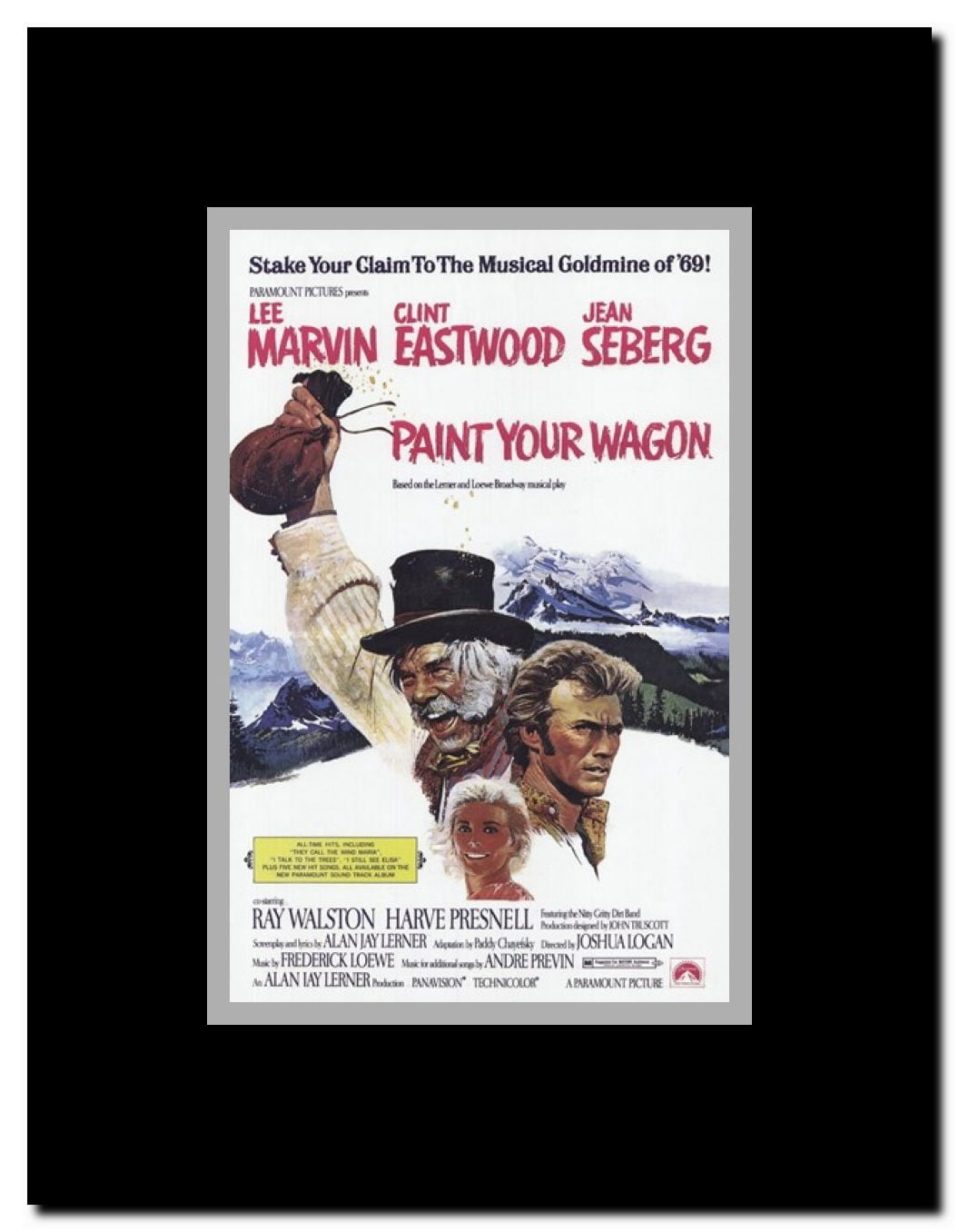 Paint Your Wagon Framed Movie Poster