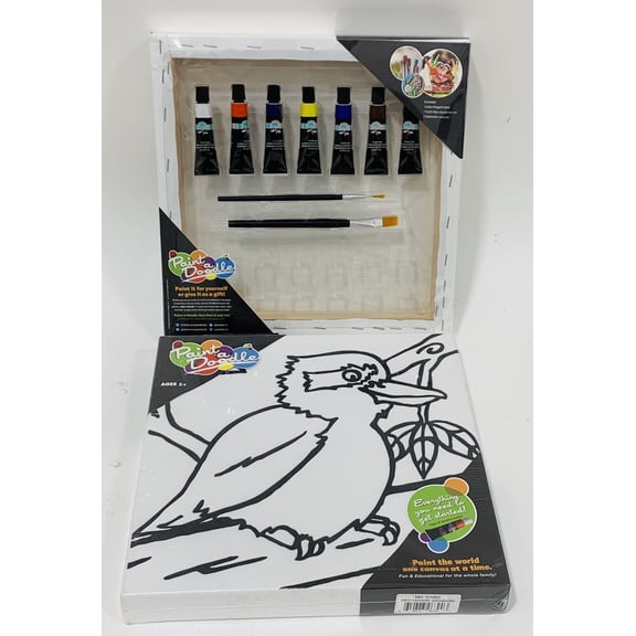 Paint-a-Doodle 12 x 12 Laughing Kookaburra Painting Kit