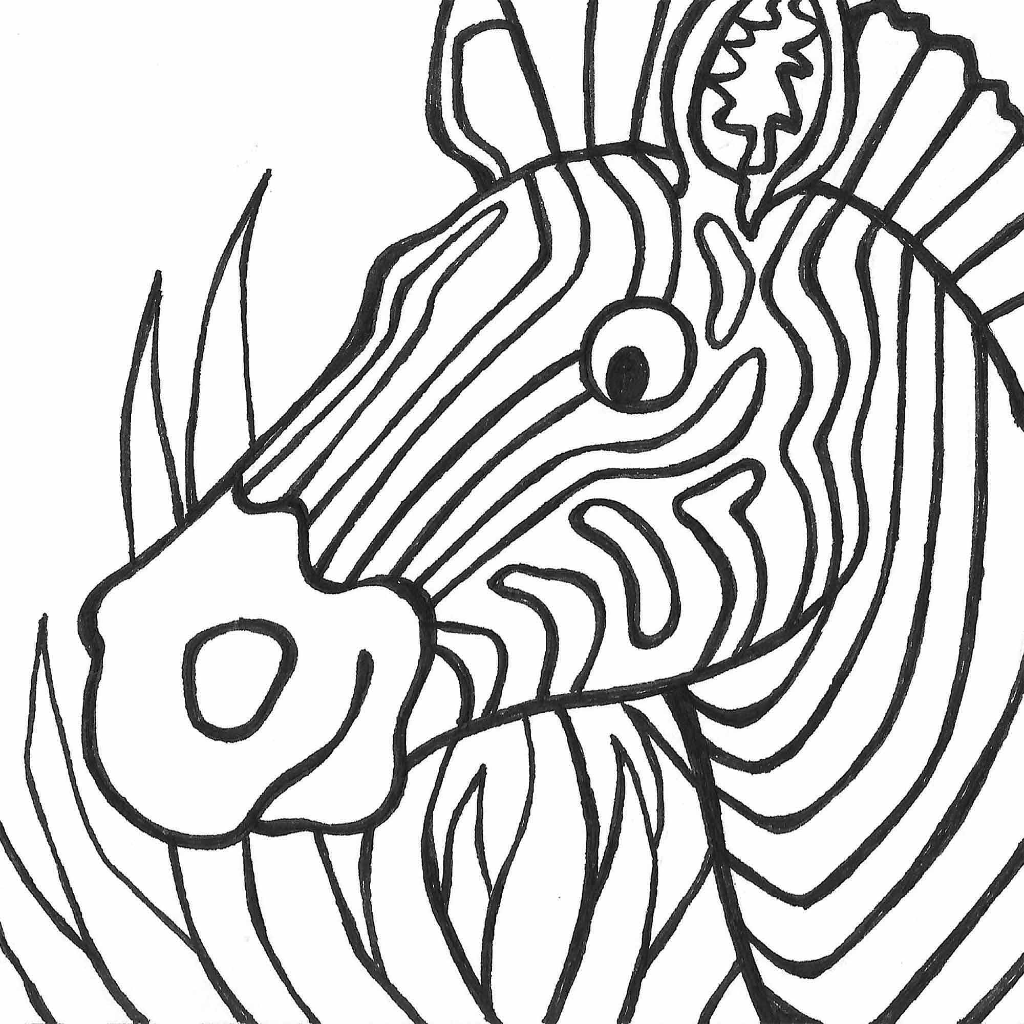 PaintaDoodle 12 x 12 Zebra Painting Kit