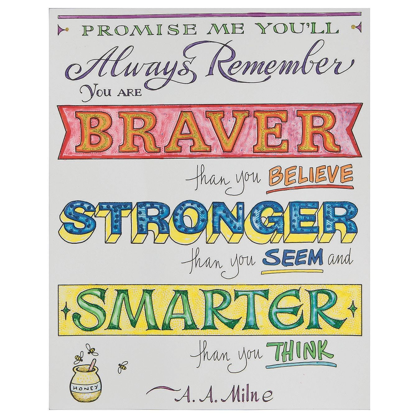 Paint-a-Dot™ Braver...Stronger Poster Craft Kit (Pack of 12)
