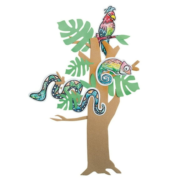 Paint-a-Dot Rainforest Animals Craft Kit (Pack of 24)