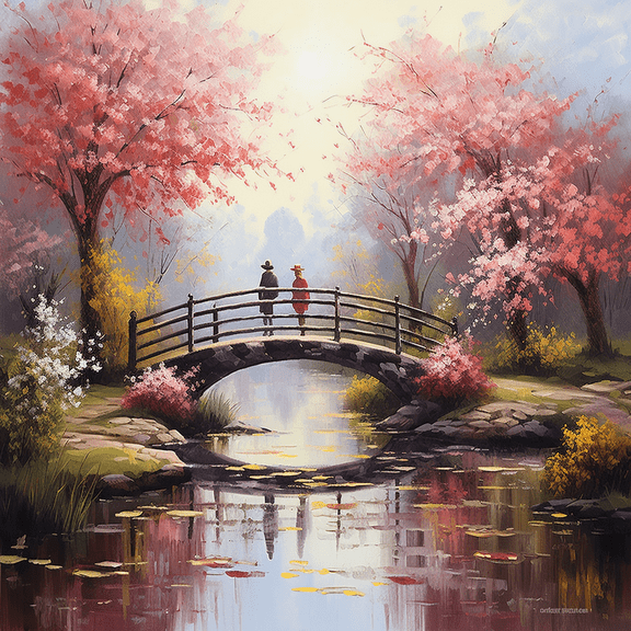 Paint by Number DIY Paint by Numbers Kit for Kids & Adults Beginner DIY Acrylic Painting Kits, 16x20 inch （Arch Bridge）