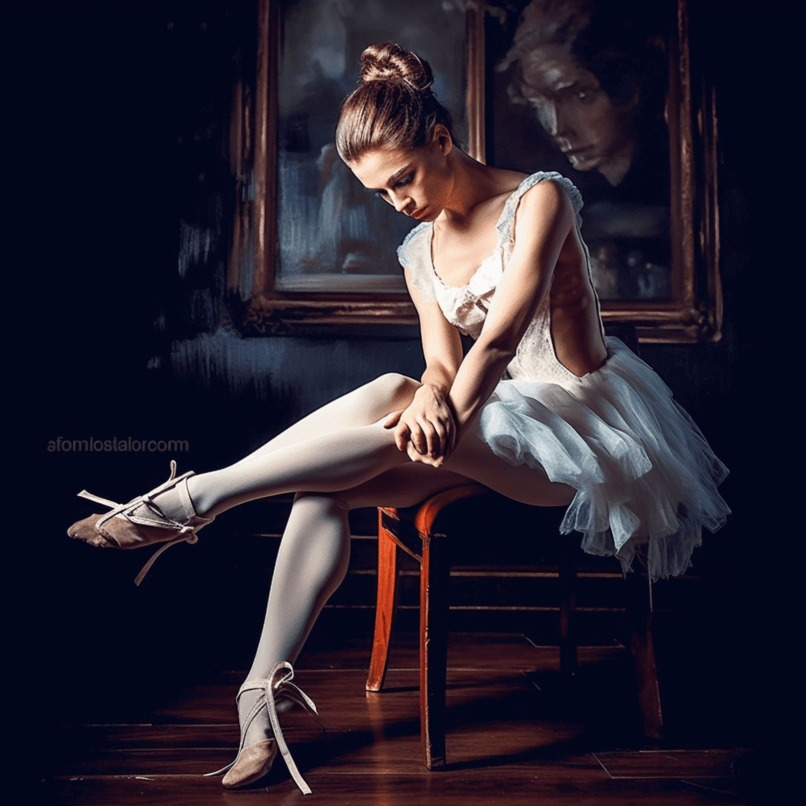 Paint by Number DIY Paint by Numbers Kit for Kids & Adults Beginner DIY Acrylic Painting Kits, 16x20 inch （Ballet Girl）