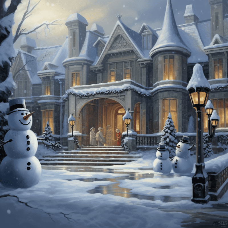 Paint by Number DIY Paint by Numbers Kit for Kids & Adults Beginner DIY Acrylic Painting Kits, 16x20 inch （Castle in the Snow）