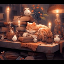 Paint by Number DIY Paint by Numbers Kit for Kids & Adults Beginner DIY Acrylic Painting Kits, 16x20 inch （Cat）