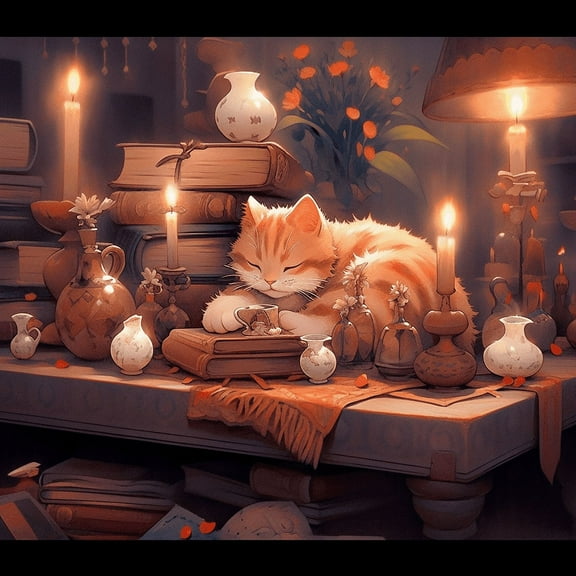 Paint by Number DIY Paint by Numbers Kit for Kids & Adults Beginner DIY Acrylic Painting Kits, 16x20 inch （Cat）