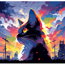 Paint by Number DIY Paint by Numbers Kit for Kids & Adults Beginner DIY Acrylic Painting Kits, 16x20 inch （Cat）