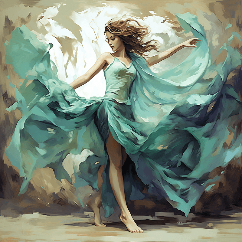 Paint by Number DIY Paint by Numbers Kit for Kids & Adults Beginner DIY Acrylic Painting Kits, 16x20 inch Christmas gifts（Dancing Girl）