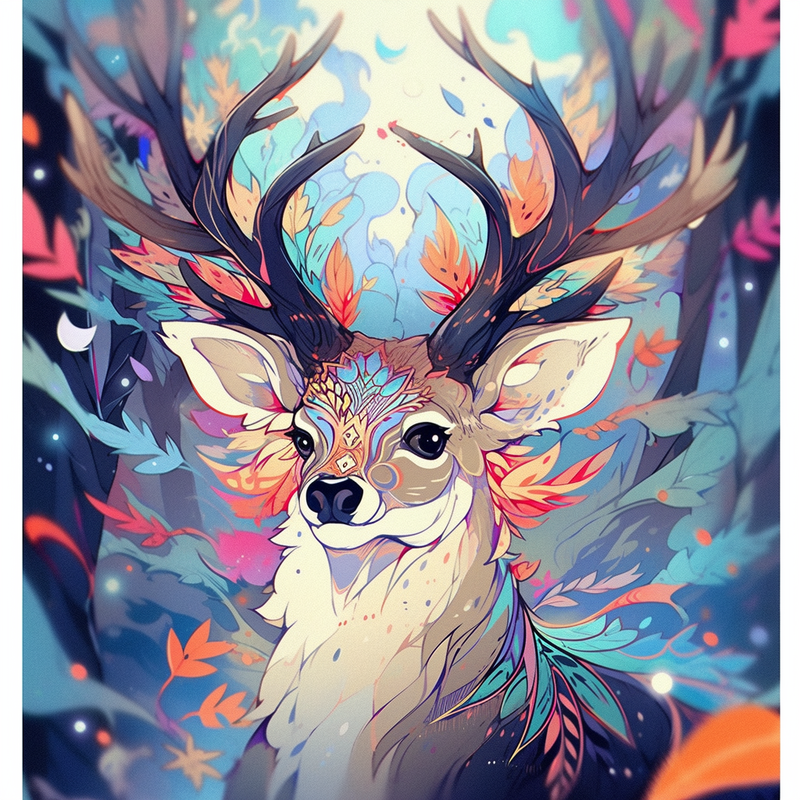 Paint by Number DIY Paint by Numbers Kit for Kids & Adults Beginner DIY Acrylic Painting Kits, 16x20 inch Christmas gifts（Elk）