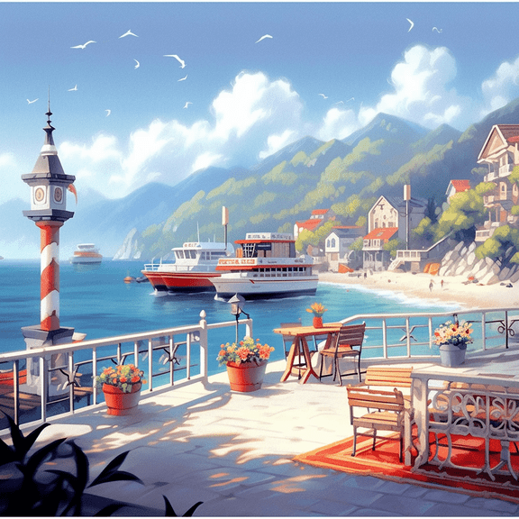 Paint by Number DIY Paint by Numbers Kit for Kids & Adults Beginner DIY Acrylic Painting Kits, 16x20 inch Christmas gifts(Pier)