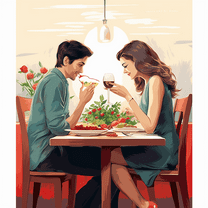 Paint by Number DIY Paint by Numbers Kit for Kids & Adults Beginner DIY Acrylic Painting Kits, 16x20 inch （Couples）