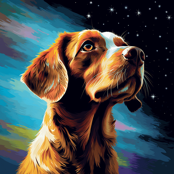 Paint by Number DIY Paint by Numbers Kit for Kids & Adults Beginner DIY Acrylic Painting Kits, 16x20 inch (Dog)