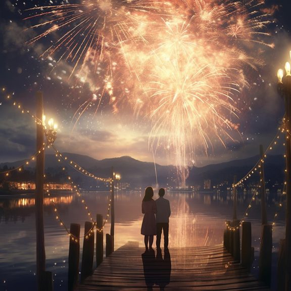 Paint by Number DIY Paint by Numbers Kit for Kids & Adults Beginner DIY Acrylic Painting Kits, 16x20 inch （Fireworks）