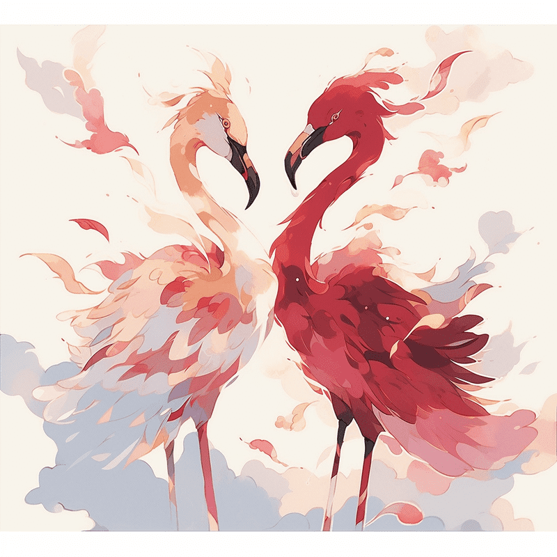 Paint by Number DIY Paint by Numbers Kit for Kids & Adults Beginner DIY Acrylic Painting Kits, 16x20 inch （Flamingo）