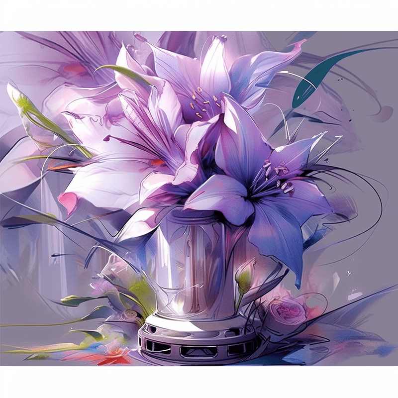 Paint by Number DIY Paint by Numbers Kit for Kids & Adults Beginner DIY Acrylic Painting Kits, 16x20 inch （Flowers）
