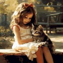 Paint by Number DIY Paint by Numbers Kit for Kids & Adults Beginner DIY Acrylic Painting Kits, 16x20 inch （Girl）