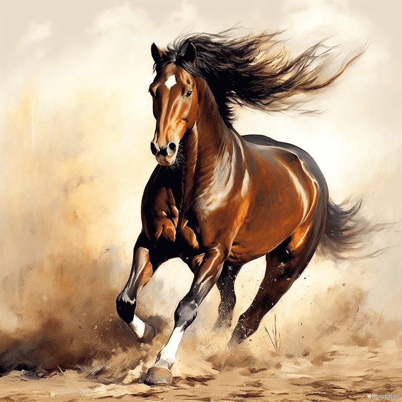 Paint by Number DIY Paint by Numbers Kit for Kids & Adults Beginner DIY Acrylic Painting Kits, 16x20 inch （Horse）