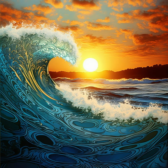 Paint by Number DIY Paint by Numbers Kit for Kids & Adults Beginner DIY Acrylic Painting Kits, 16x20 inch （Spray）