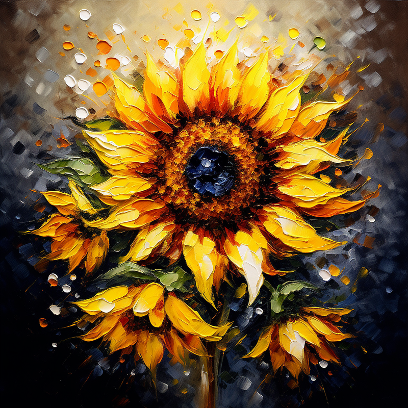 Paint by Number DIY Paint by Numbers Kit for Kids & Adults Beginner DIY Acrylic Painting Kits, 16x20 inch （Sunflower）
