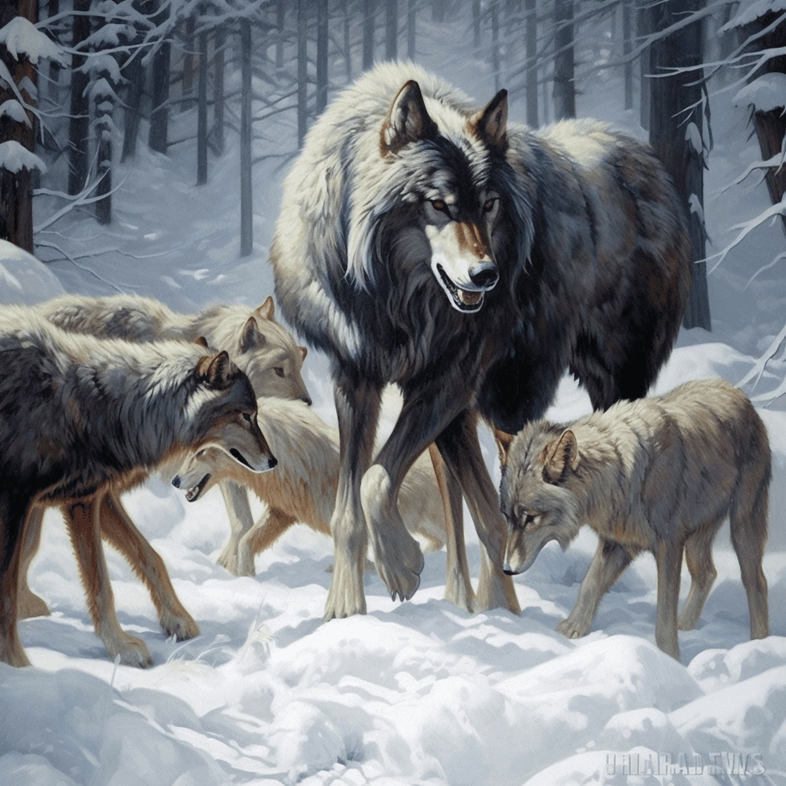 Paint by Number DIY Paint by Numbers Kit for Kids & Adults Beginner DIY Acrylic Painting Kits, 16x20 inch （Wolf）