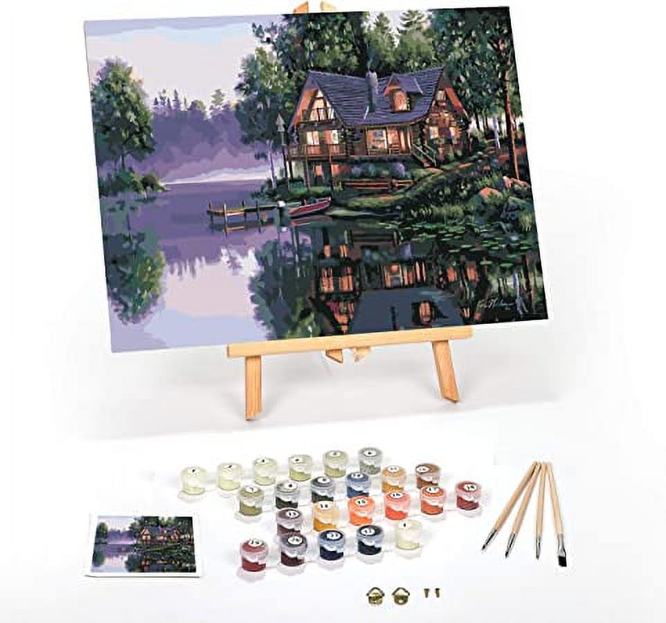 Paint by Number for Adults Beginner Complete PreFramed DIY Kit on